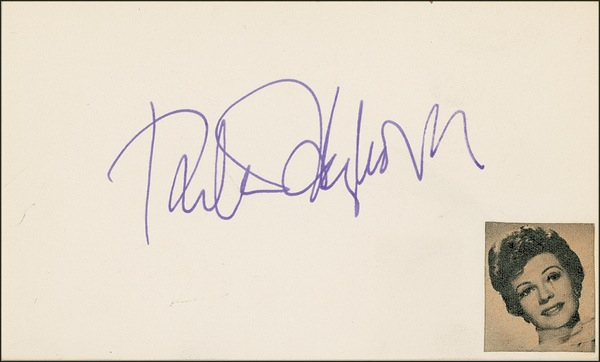 Lot 906 Rita Hayworth Signature