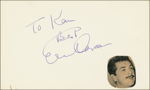 Lot 954 Ernie Kovacs Signature