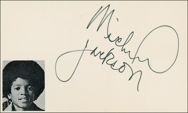 Lot 678 Michael Jackson Signature