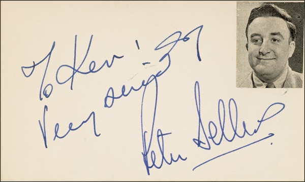 Lot 1047 Peter Sellers Signature