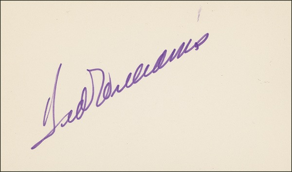 Lot 1475 Ted Williams Signature