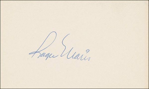 Lot 1349 Roger Maris Signature