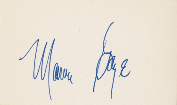 Lot 669 Marvin Gaye Signature