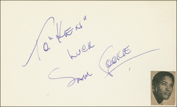 Lot 646 Sam Cooke Signature