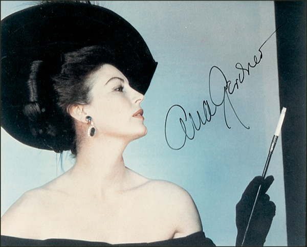 Lot 870 Ava Gardner Signed Photograph