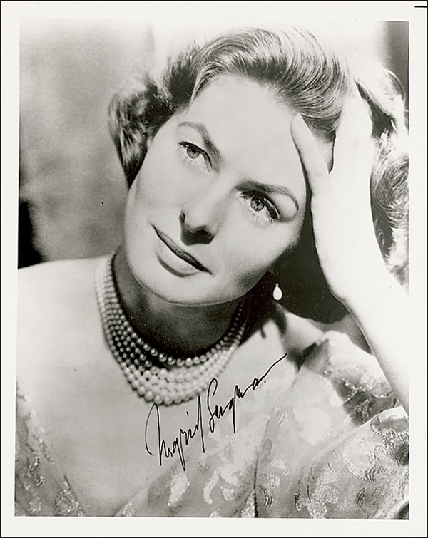 Lot 783 Ingrid Bergman Signed Photograph