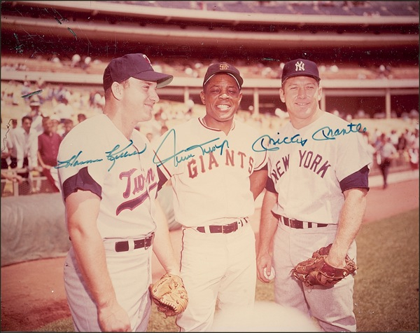 Lot 1330 Mantle, Mays, and Killebrew Signed Photograph