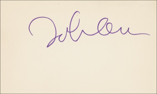 Lot 615 Beatles: Lennon, John Signature