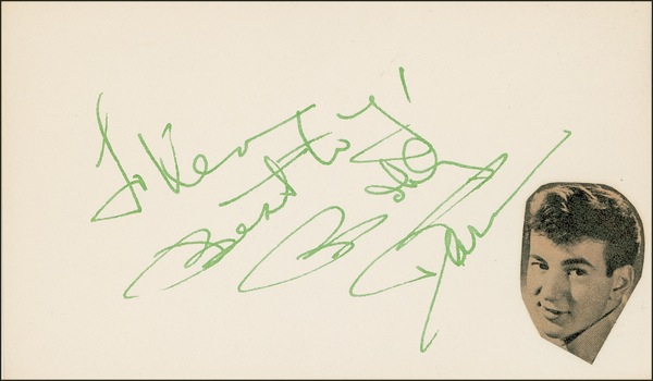 Lot 653 Bobby Darin Signature
