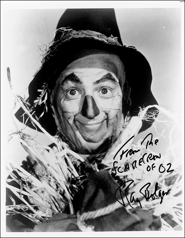 Lot 1118 Wizard of Oz: Bolger, Ray Signed Photograph