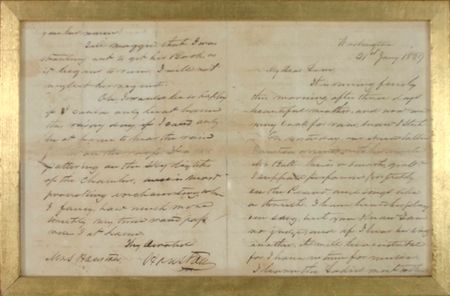 Lot #249 Sam Houston: “Today, I am to dine with the President and I assure you it is not a pleasant duty“ - Image 3