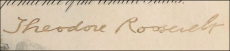 Lot #137 Theodore Roosevelt Signed Document - Image 2