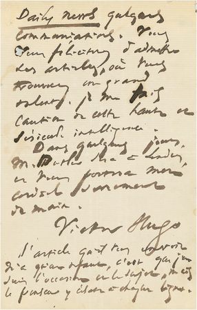 Lot #504 Victor Hugo: During his “exile” - Image 2