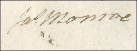 Lot #100 James Monroe: Early land grant from Governor Monroe - Image 2