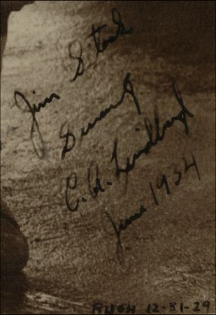 Lot #446 Charles Lindbergh Signed Photograph - Image 2