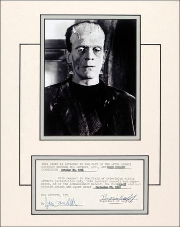 Lot #936 Boris Karloff Signed Document - Image 1