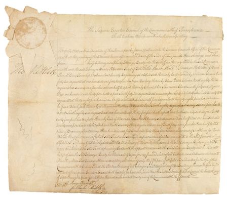 Lot #269 Thomas Mifflin Signed Document - Image 1