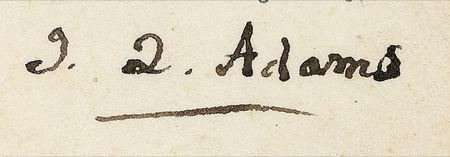 Lot #4 John Quincy Adams Signed Document - Image 2