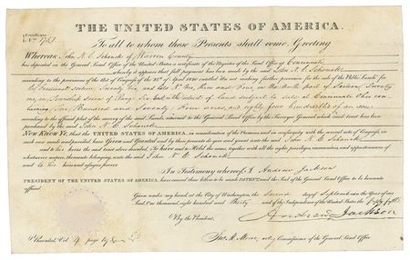 Lot #77 Andrew Jackson Signed Document - Image 2