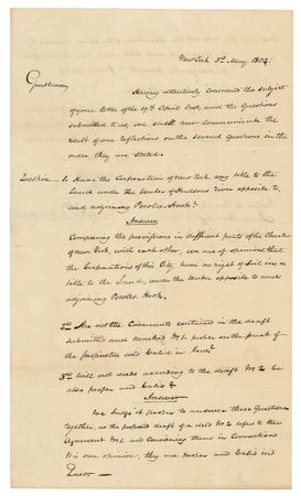 Lot #239 Alexander Hamilton: THE TREASURER AS WOULD-BE TRUMP: Two months before his fatal duel with Aaron Burr, HAMILTON irons out the legal issues in an historic New Jersey real estate deal - Image 2