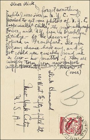 Lot #603 George Antheil: Recreating the Big Apple for his first opera: ?I wished to get photos of ... the new skyscraper tower and N.Y. from the Brooklyn Bridge? - Image 2