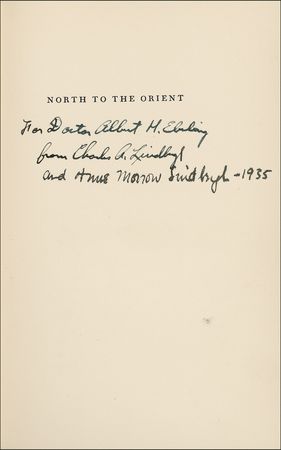 Lot #447 Charles and Anne Morrow Lindbergh: A beautifully preserved association copy - Image 1
