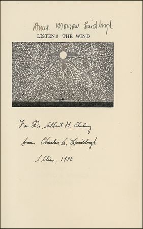 Lot #450 Charles and Anne Morrow Lindbergh Book - Image 1