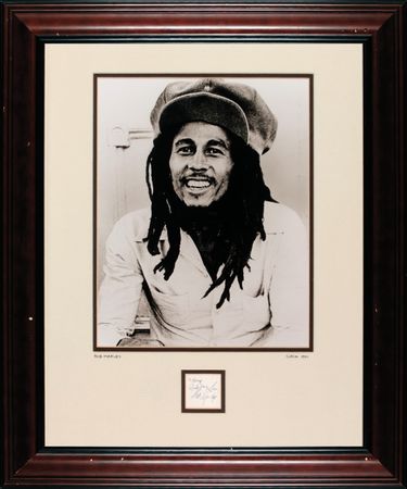 Lot #698 Bob Marley Signature - Image 1