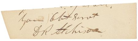 Lot #10 David Rice Atchison: The one-day president