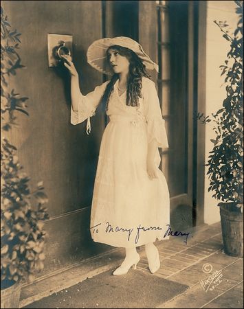 Lot #1016 Mary Pickford: “You are a splendid little actress”: Pickford graciously toasts Mary Miles Minter - Image 1