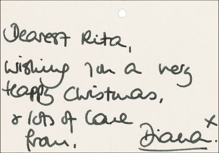 Lot #216 Diana: Merry Christmas from Diana - Image 1