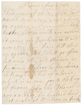 Lot #254 James II Handwritten Letter Signed - Image 2