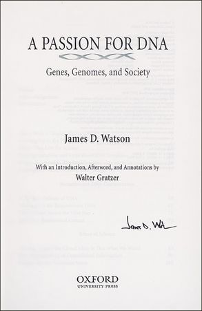 Lot #307 James D. Watson Book - Image 1