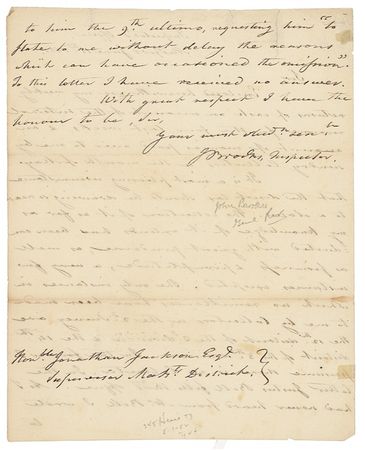 Lot #390 Revolutionary War: Brooks, John Handwritten Letter Signed - Image 1