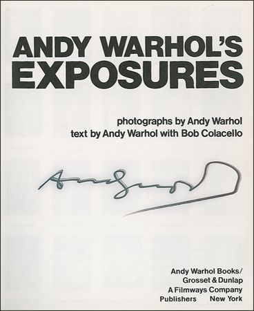 Lot #550 Andy Warhol Book - Image 1