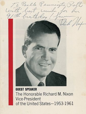 Lot #104 Richard Nixon Program - Image 1