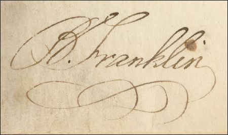 Lot #230 Benjamin Franklin Signed Document - Image 2