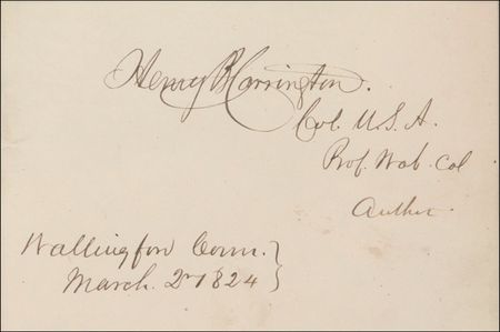 Lot #318 Henry B. Carrington Signature - Image 2