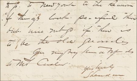 Lot #353 Philip H. Sheridan: GOOD OLD DAYS: Seven years to the day before Little Bighorn, SHERIDAN writes to his old friend CUSTER, anticipating a reunion ?if things look peaceful? - Image 4