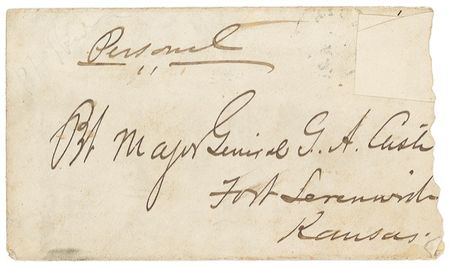 Lot #353 Philip H. Sheridan: GOOD OLD DAYS: Seven years to the day before Little Bighorn, SHERIDAN writes to his old friend CUSTER, anticipating a reunion ?if things look peaceful? - Image 5