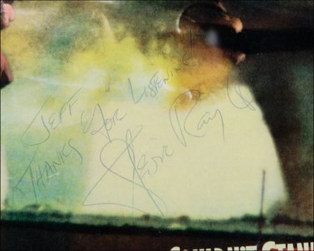 Lot #744 Stevie Ray Vaughan: Vaughan signs his sophomore effort - Image 2