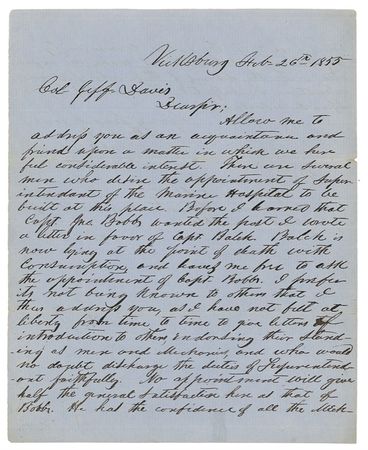 Lot #209 Jefferson Davis: As Secretary of War - Image 1