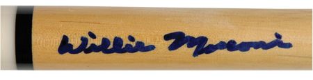 Lot #1365 Willie Mosconi: Signing his tool of the trade - Image 2