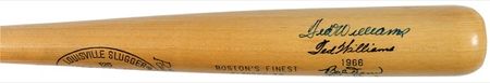 Lot #1474 Williams, Yastrzemski, and Doerr Baseball Bat - Image 2