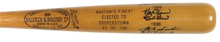 Lot #1474 Williams, Yastrzemski, and Doerr Baseball Bat - Image 3