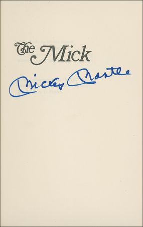 Lot #1337 Mickey Mantle Book - Image 1