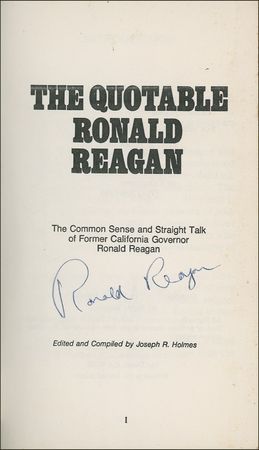 Lot #120 Ronald Reagan Book - Image 1