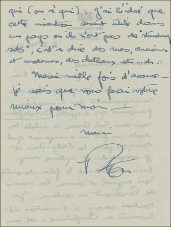 Lot #1070 Preston Sturges: The American master of the “screwball” comedy writes in French - Image 2