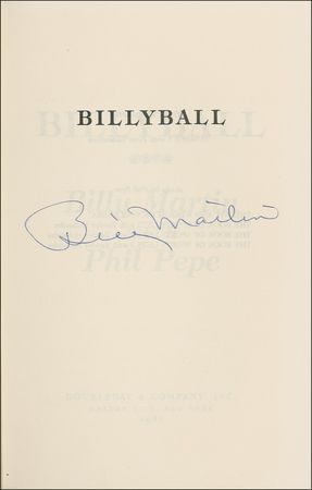 Lot #1350 Billy Martin Book - Image 1