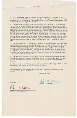Lot #1108 Orson Welles: Back to the airwaves - Image 1